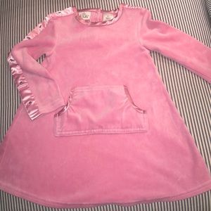 2T Girls N-kids pink velour dress from Nordstroms